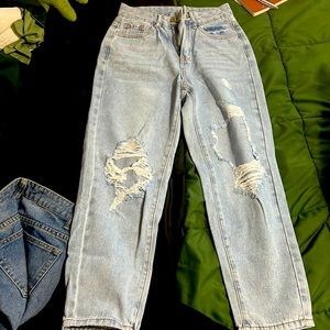 Ripped Mom Jeans - Never Worn